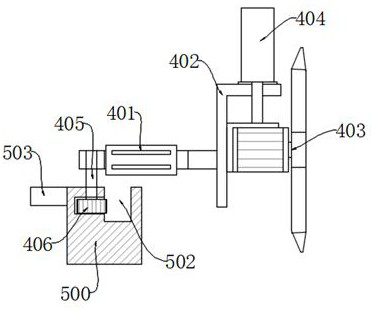 Cutting and processing device for processing mechanical parts