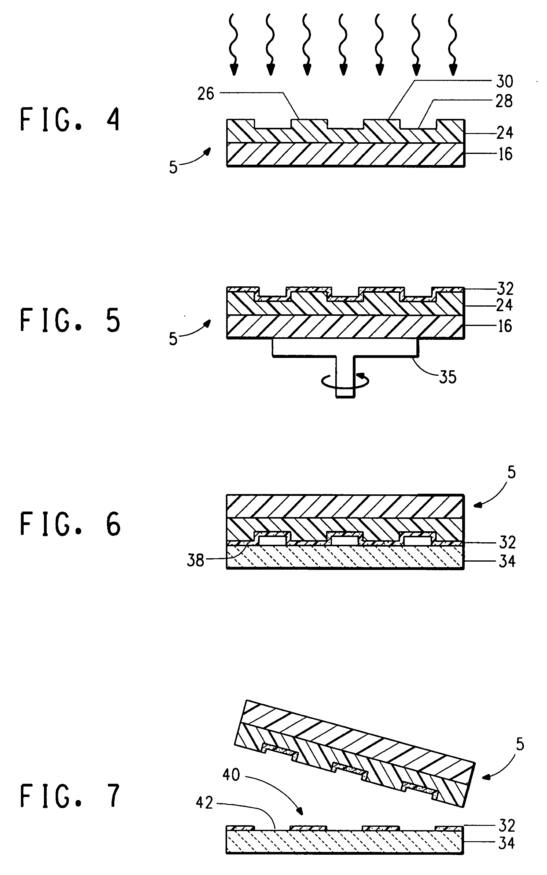 Method to form a pattern of functional material on a substrate by treating a surface of a stamp