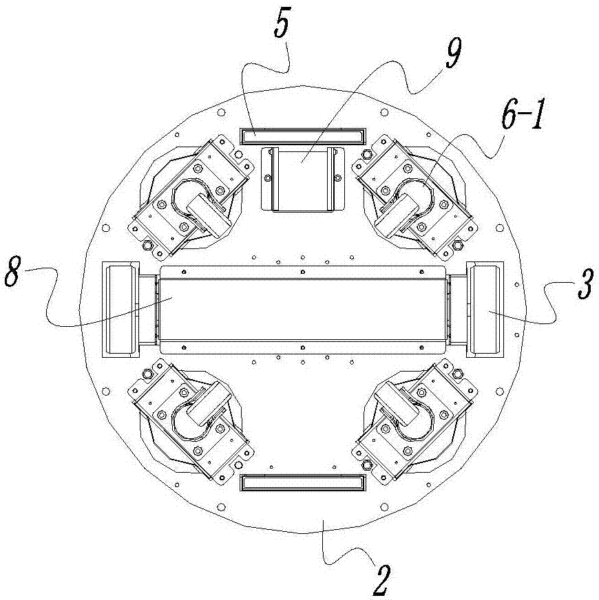 Universal base plate for heavy-load two-wheel differential robot