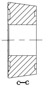 Large-cutting-depth turning and milling composite rotary blade used under heavy-load condition