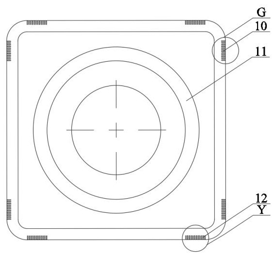 Large-cutting-depth turning and milling composite rotary blade used under heavy-load condition