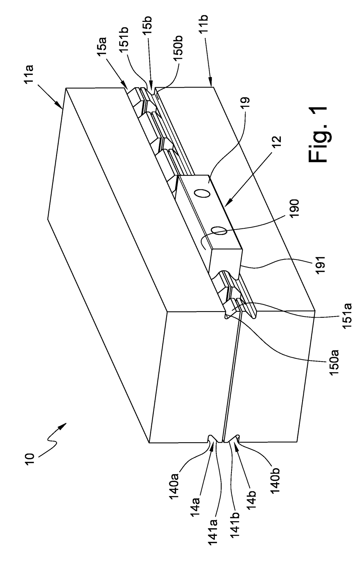 Connection arrangement of two bodies with a removable clamp