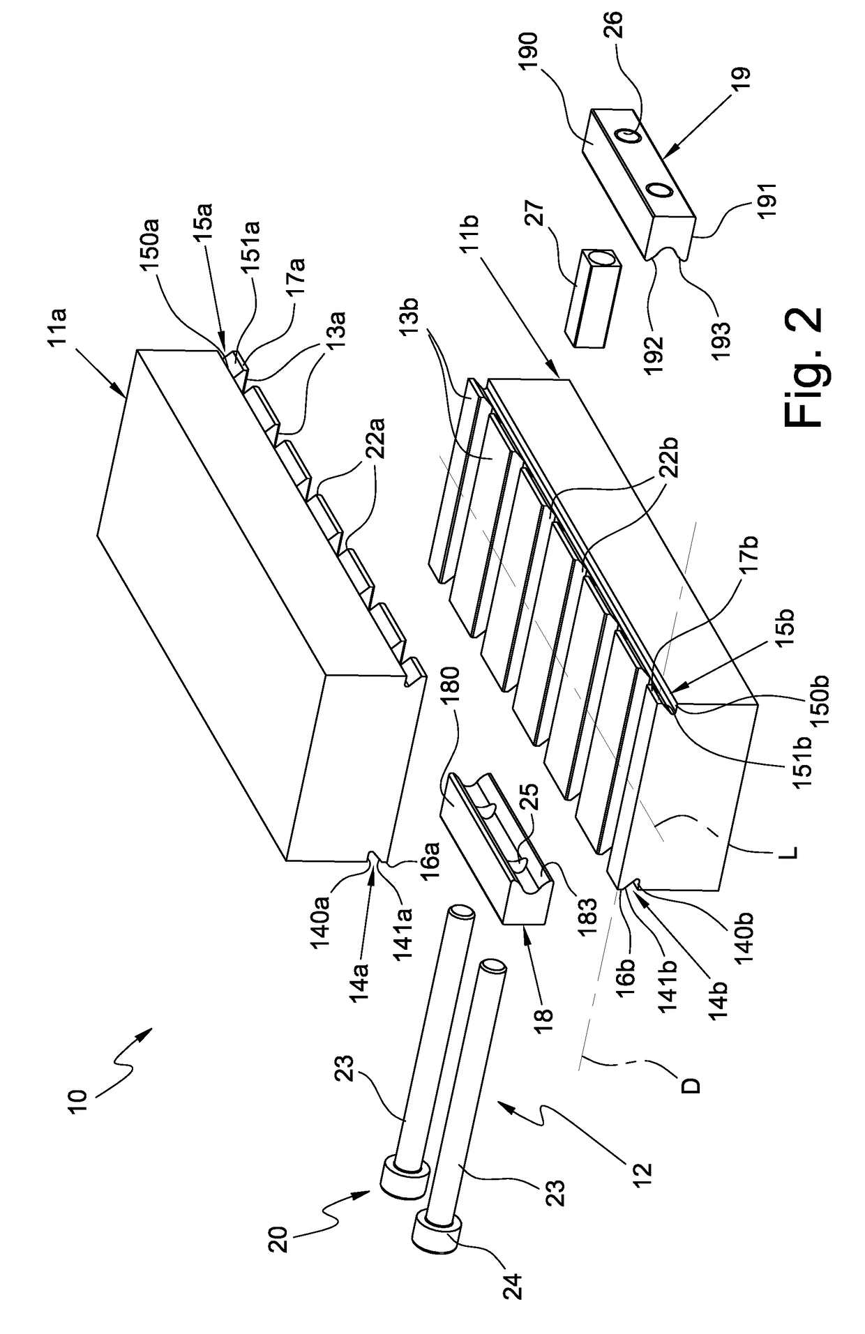 Connection arrangement of two bodies with a removable clamp