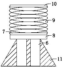 Glass bead cooling vibration conveying mechanism