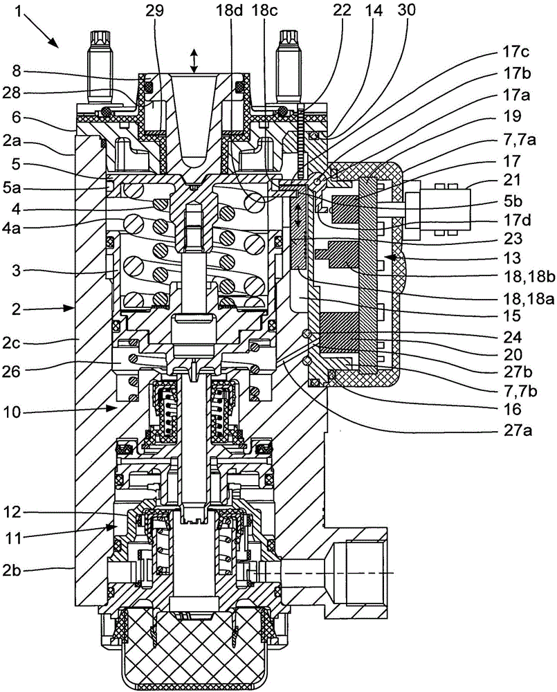 Electropneumatic regulating valve