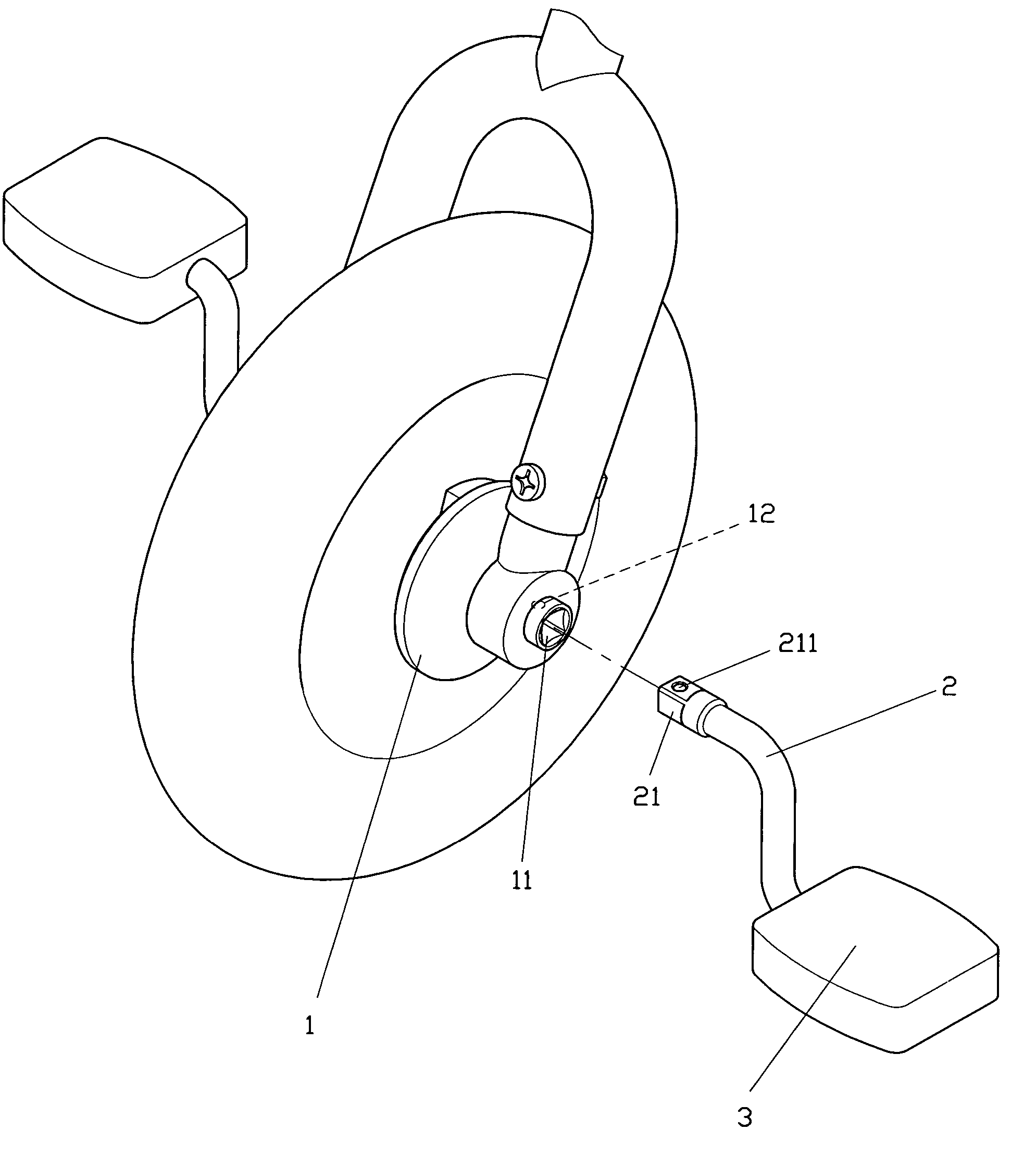 Tricycle crank structure