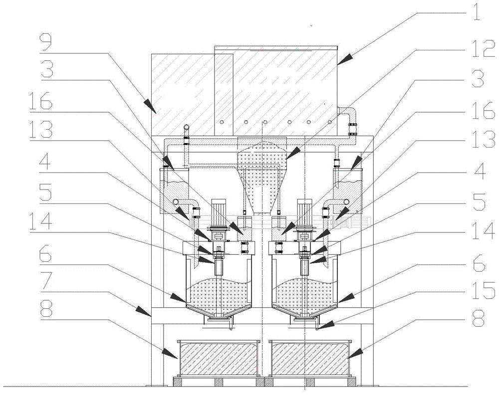 Injection molding production line for inorganic cement foaming insulation board