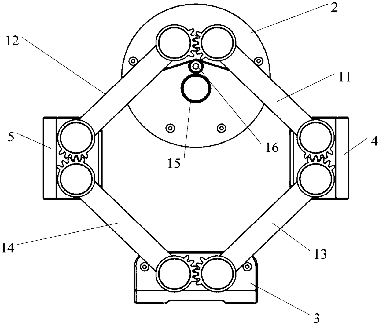 Mobile phone connecting rod gravity bracket