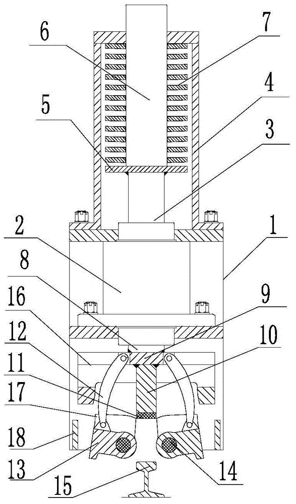 Brake device of track conveying equipment