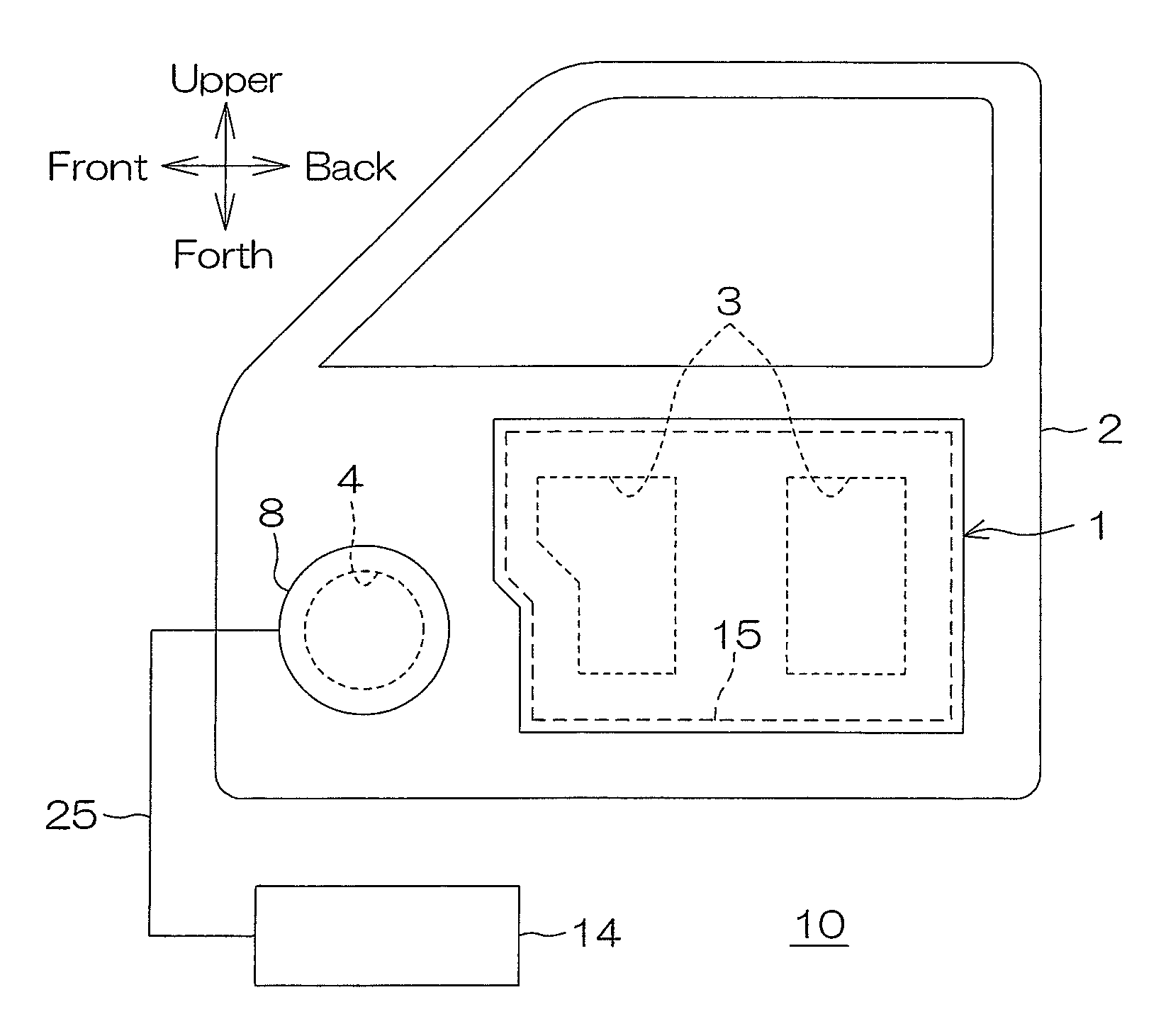 Door hole cover and vehicular door structure