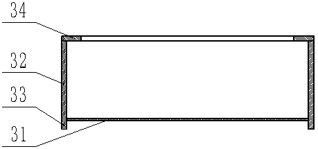 Poplar hollow strip mass manufacturing device and application thereof
