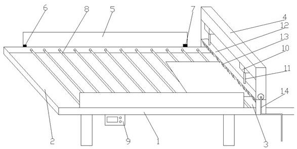 Static electricity removing device used in light diffusion plate production