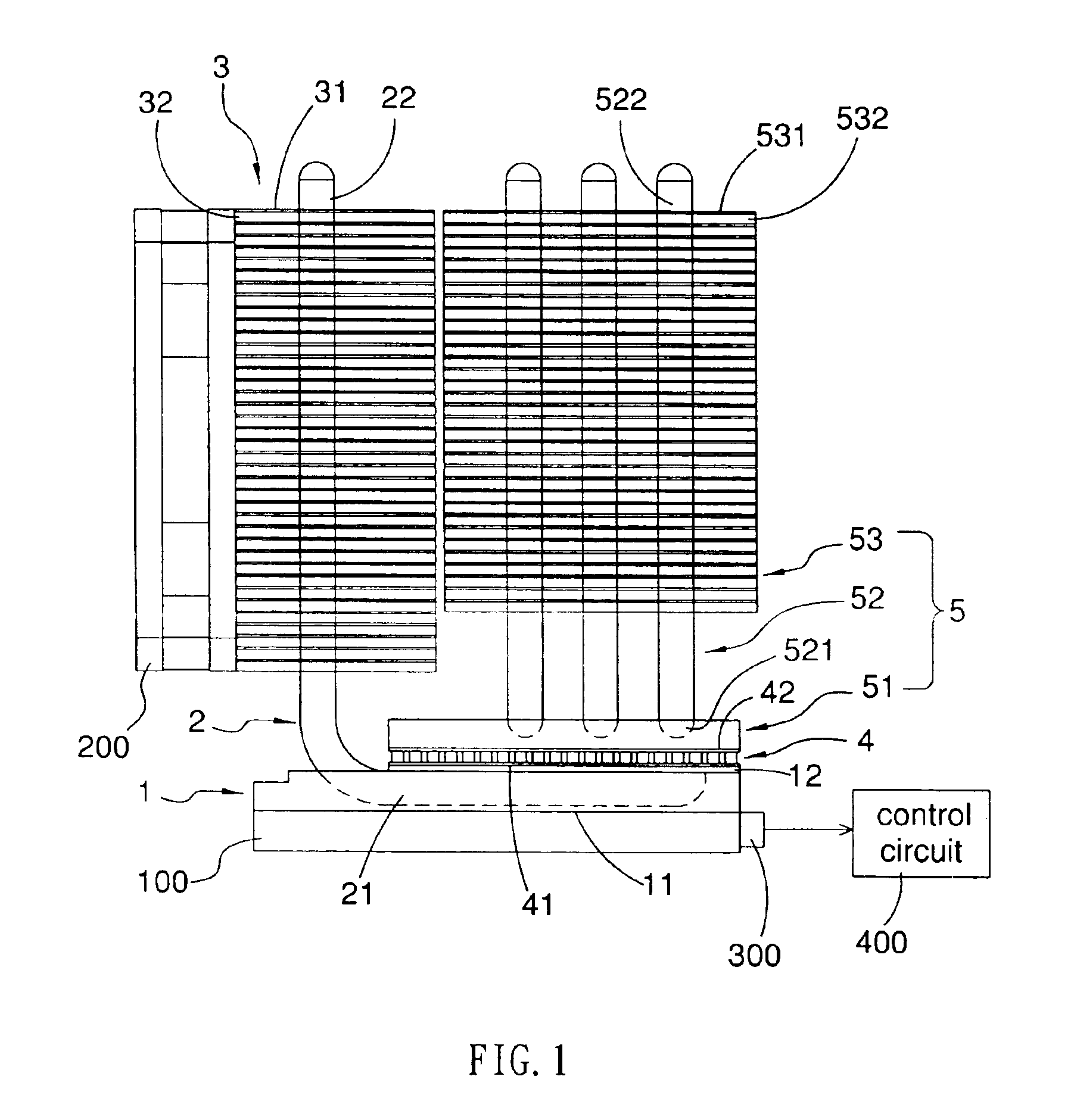 Two stage radiation thermoelectric cooling apparatus