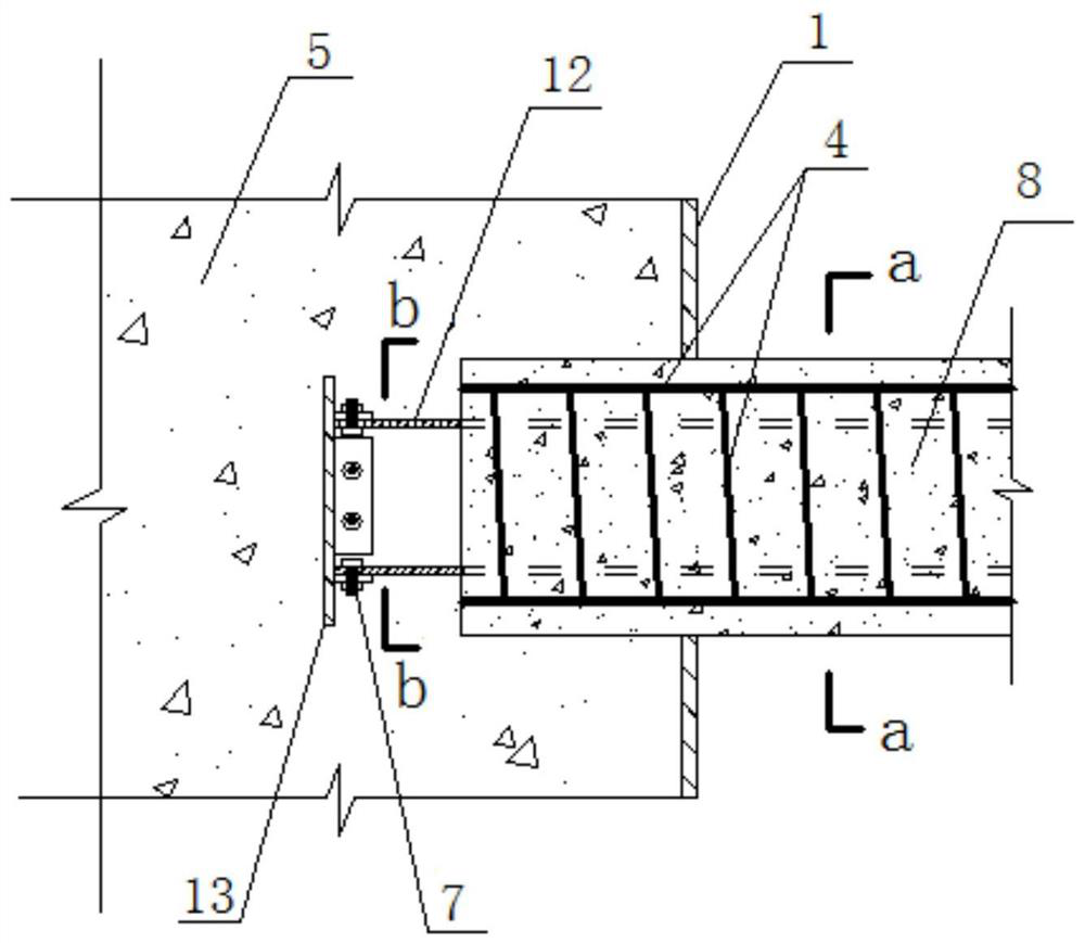 Semi-fabricated pipe curtain structure and construction technology based on steel-concrete connection