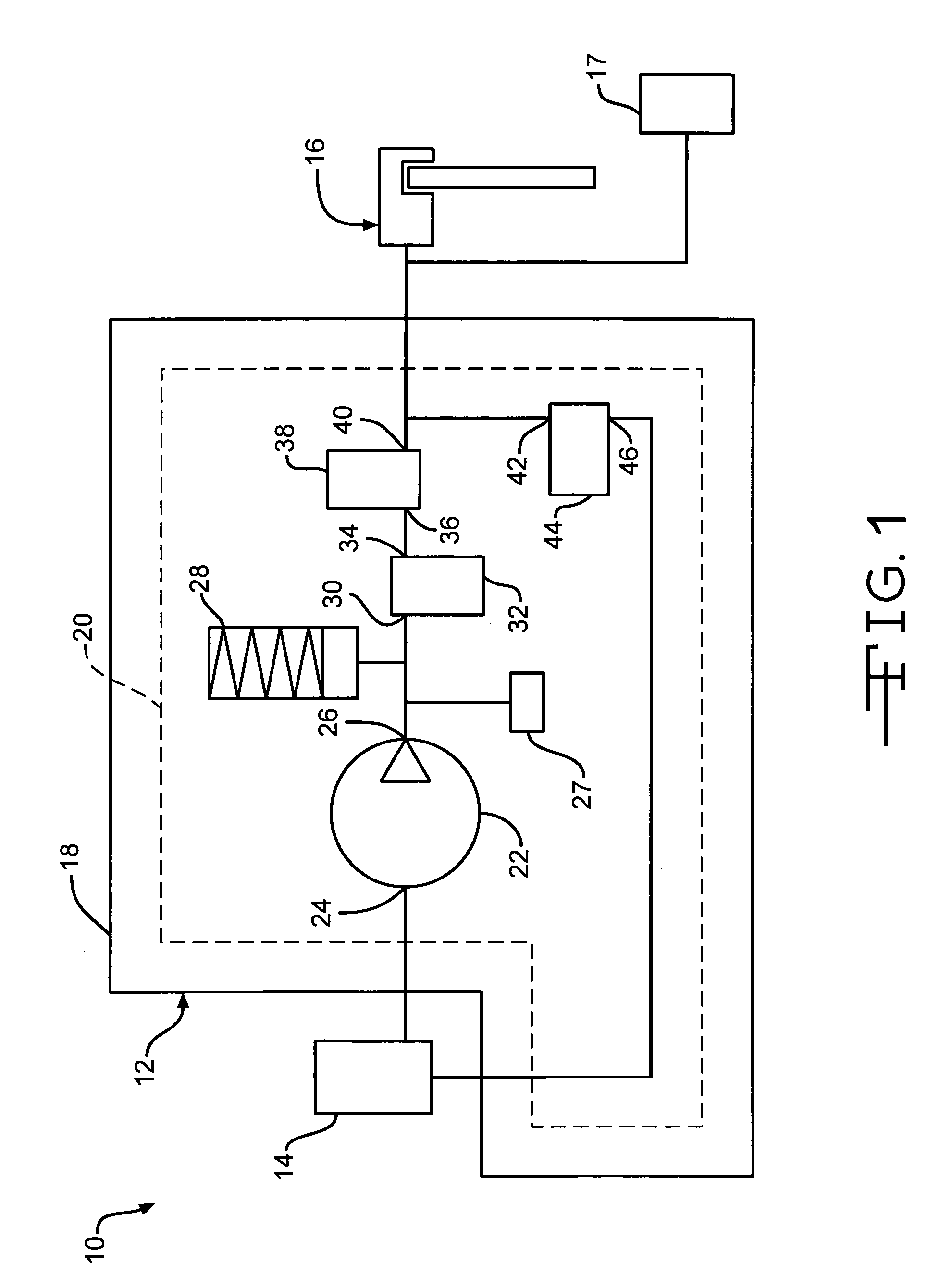 EHB proportional solenoid valve with stepped gap armature