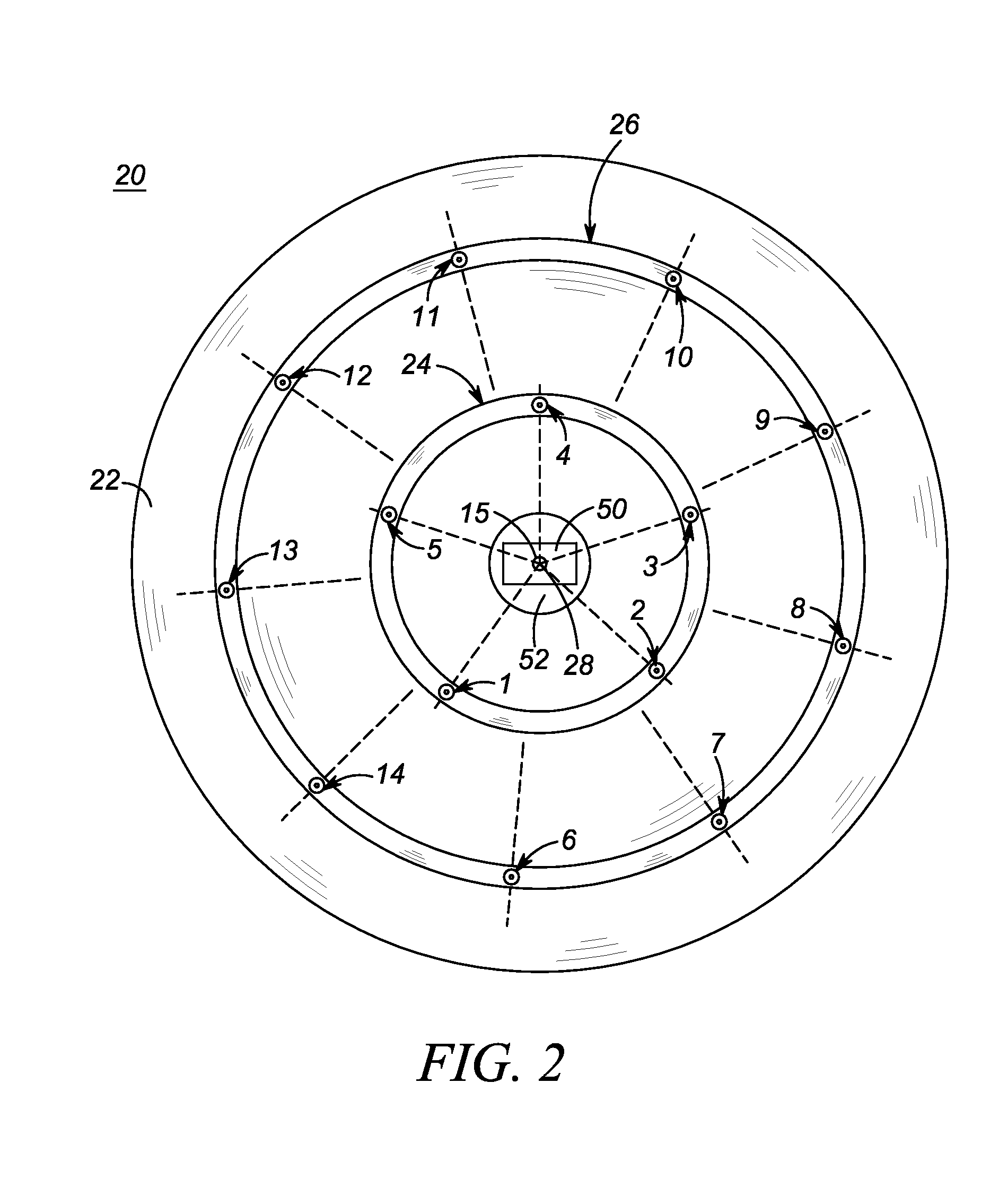 Low profile, antenna  array for an RFID reader and method of making same