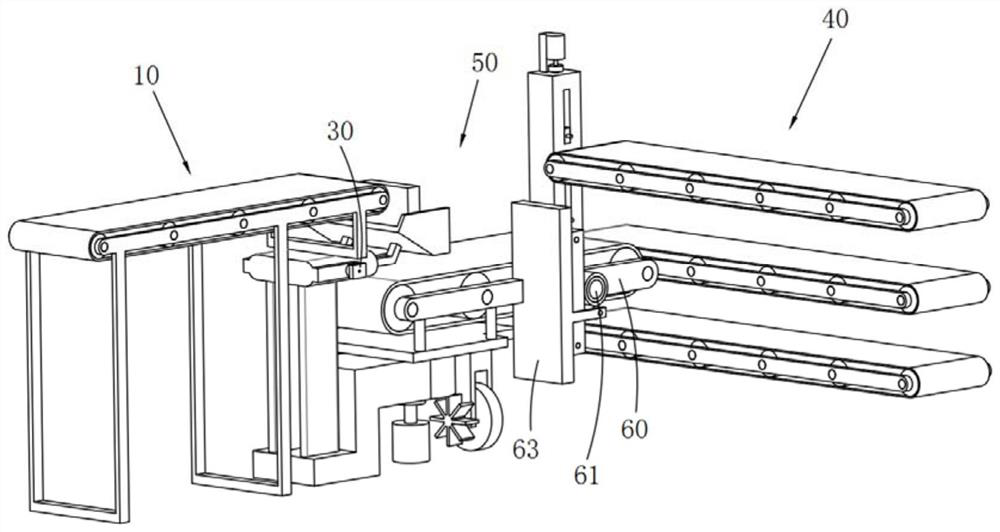 Efficient conveying device for automatic assembly line