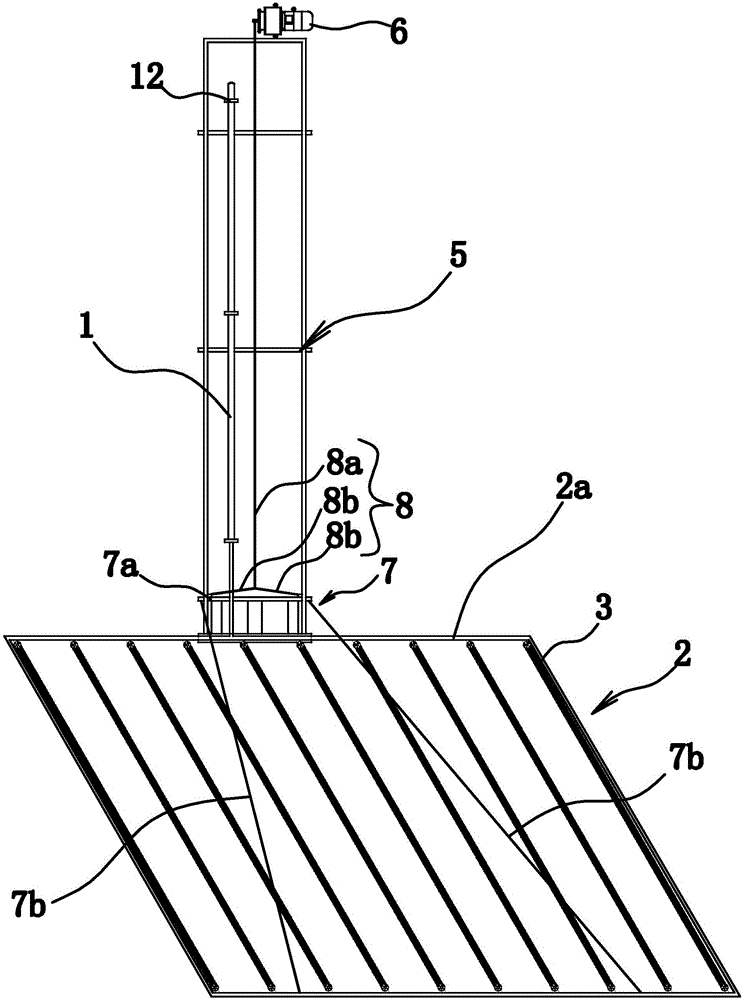 Lifting device of aerating system