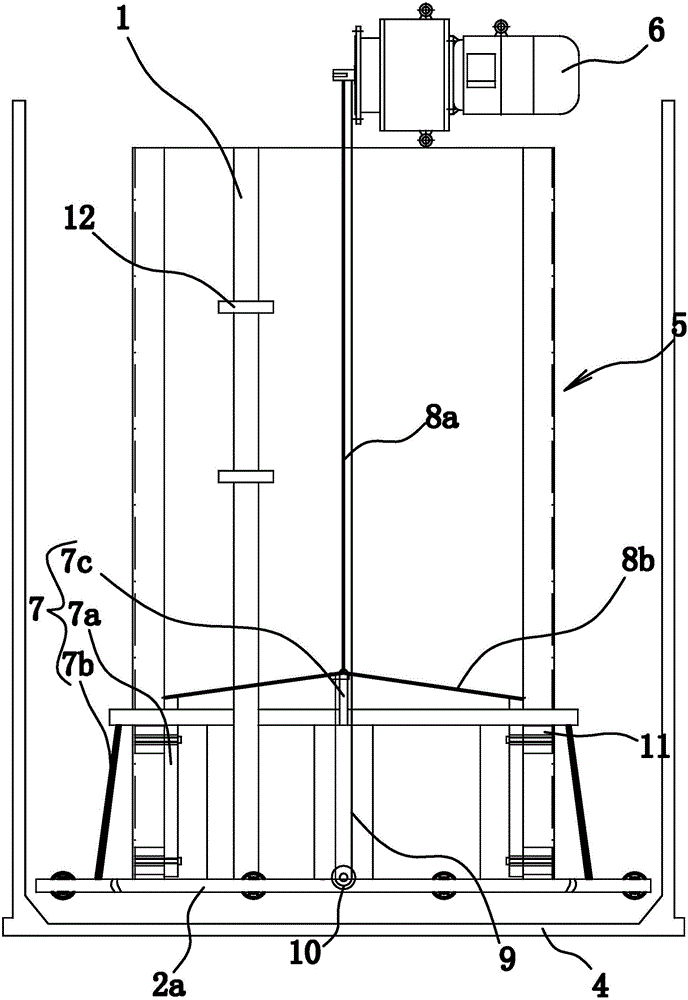 Lifting device of aerating system