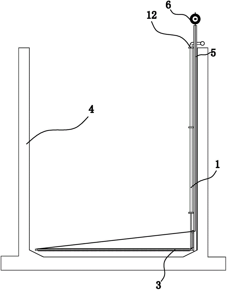 Lifting device of aerating system