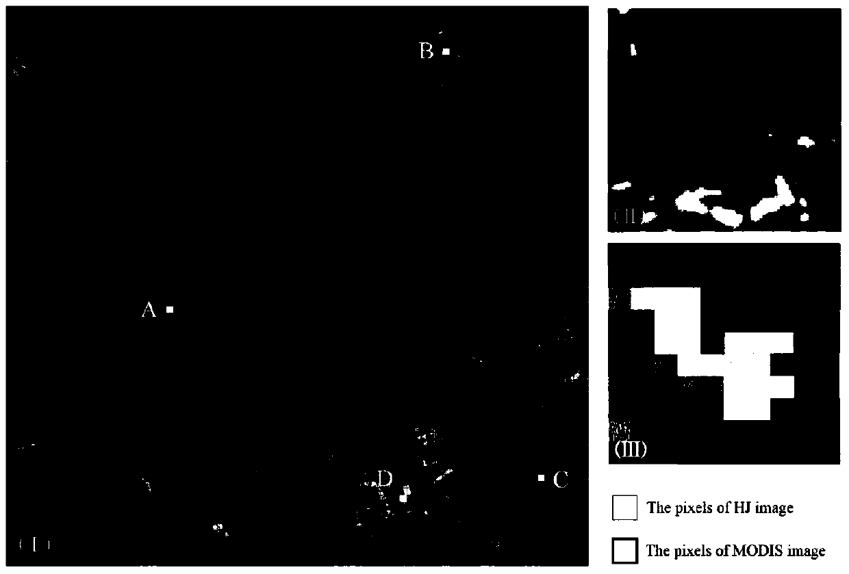 High-resolution remote sensing image vegetation index time sequence correcting method based on moderate resolution imaging spectroradiometer (MODIS) remote sensing image
