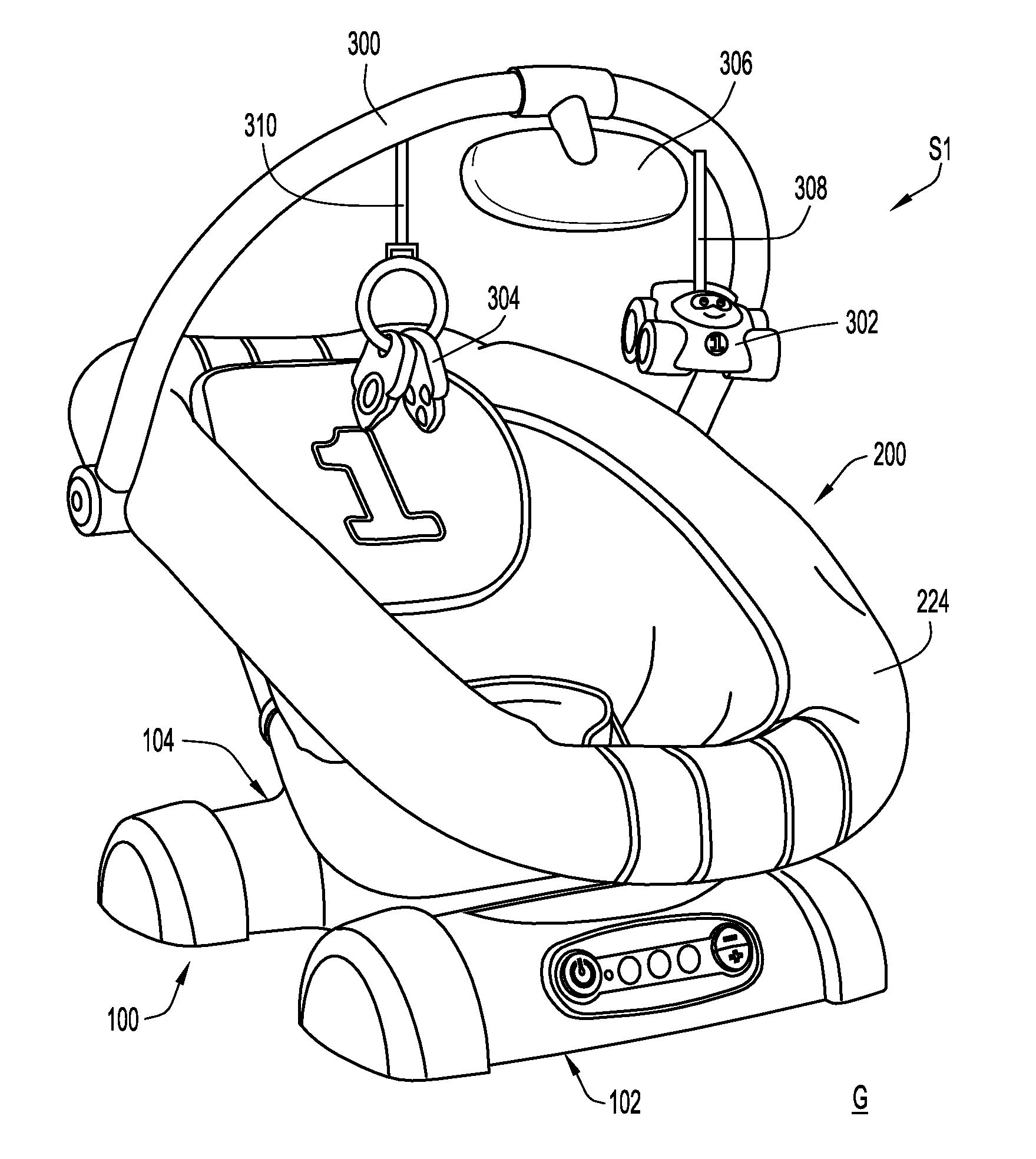 Undulating Motion Infant Support Structure