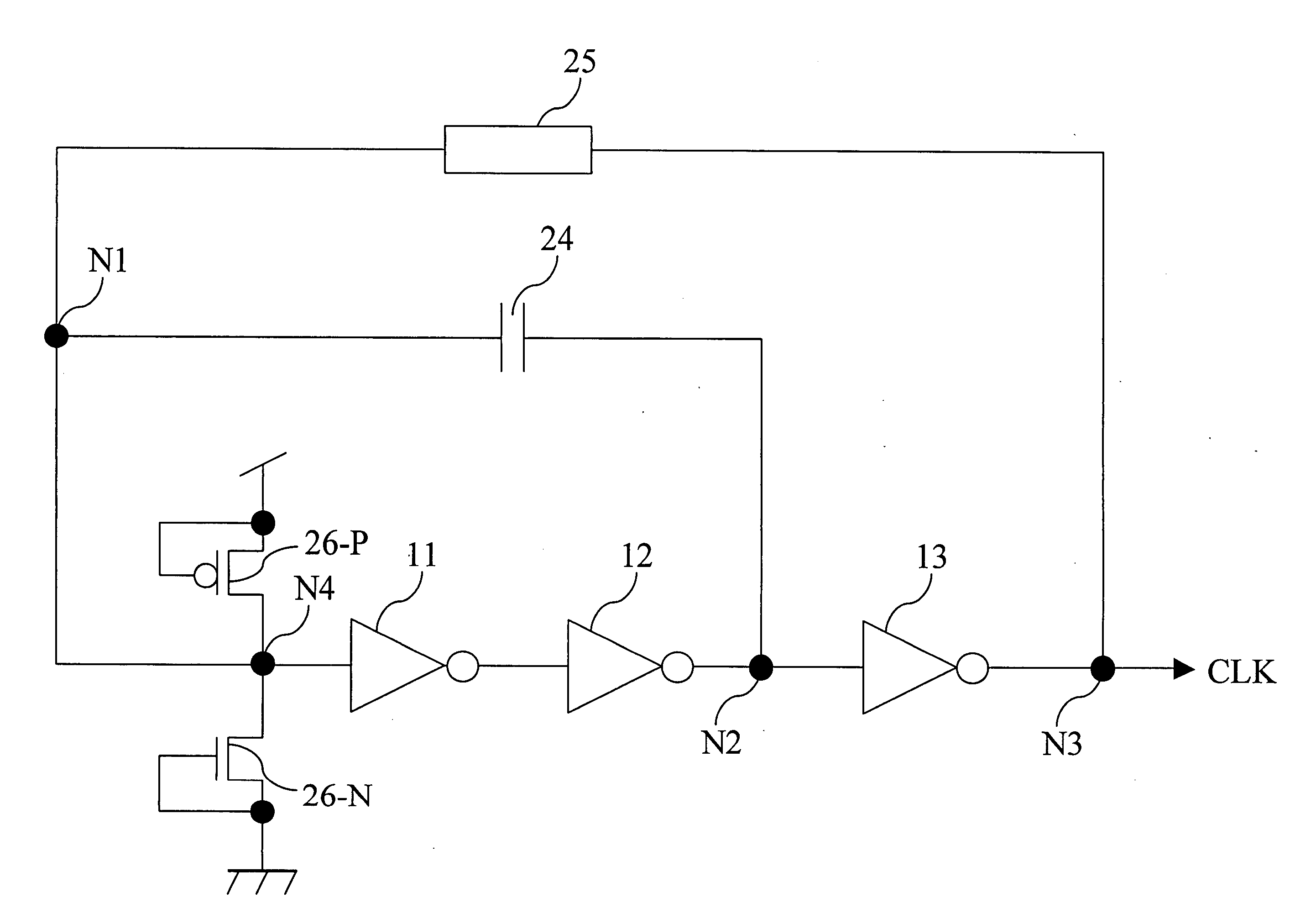 CR oscillation circuit