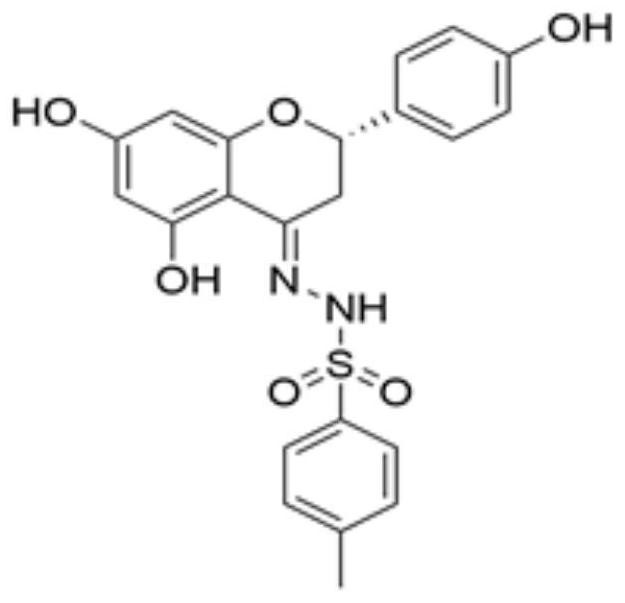 Naringenin acylhydrazone derivative with good antioxidant activity and preparation method thereof