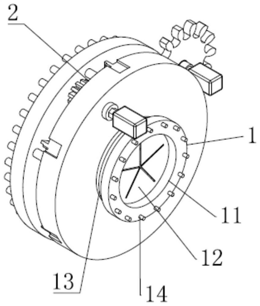 Vacuum water tank discharging end with pipe online roundness correction function