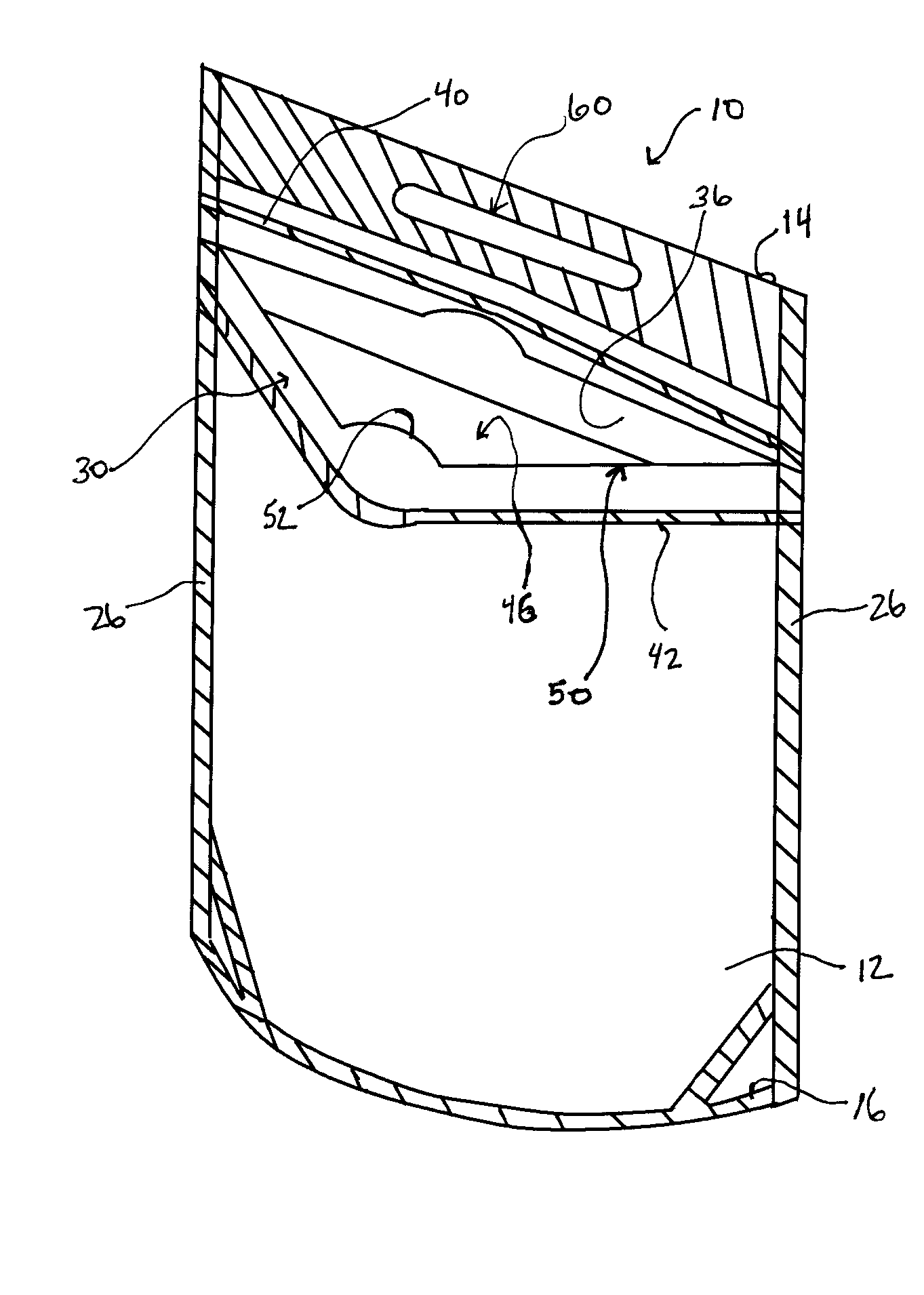 Package with releasable film access opening