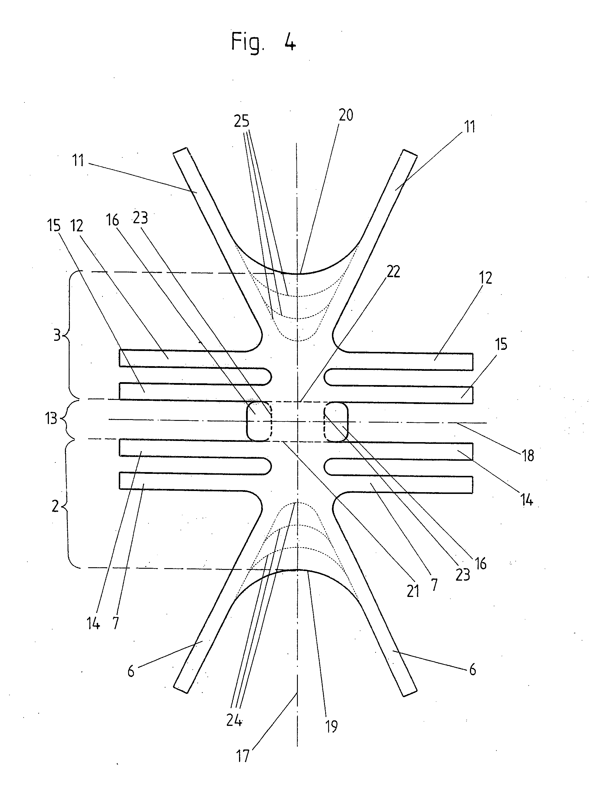 Implantable mesh for surgical reconstruction in the area of the pelvic floor