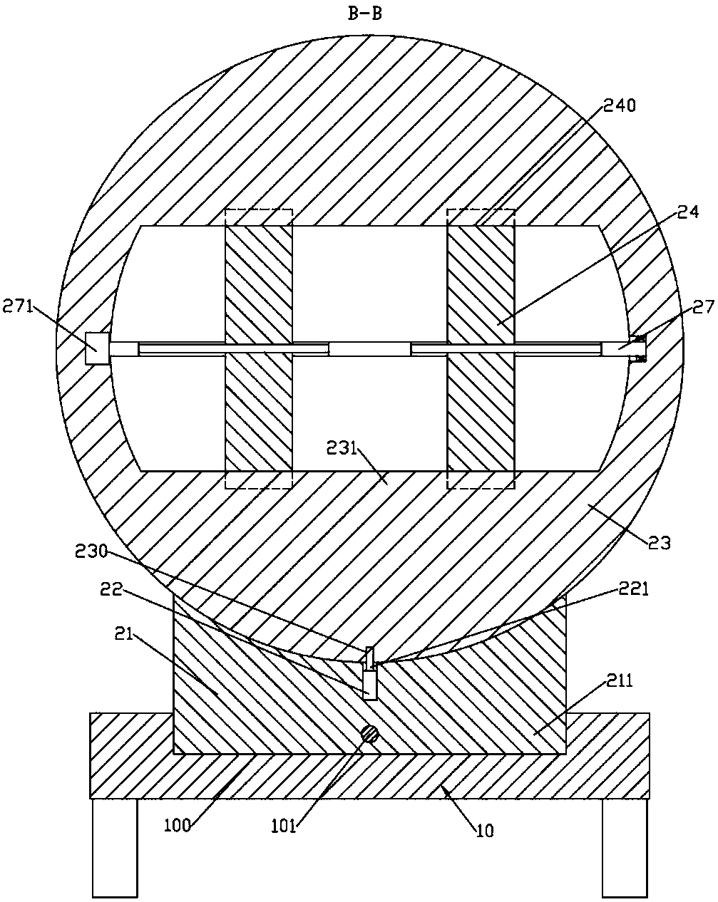 Transformer core stacking device to facilitate progress of subsequent procedures