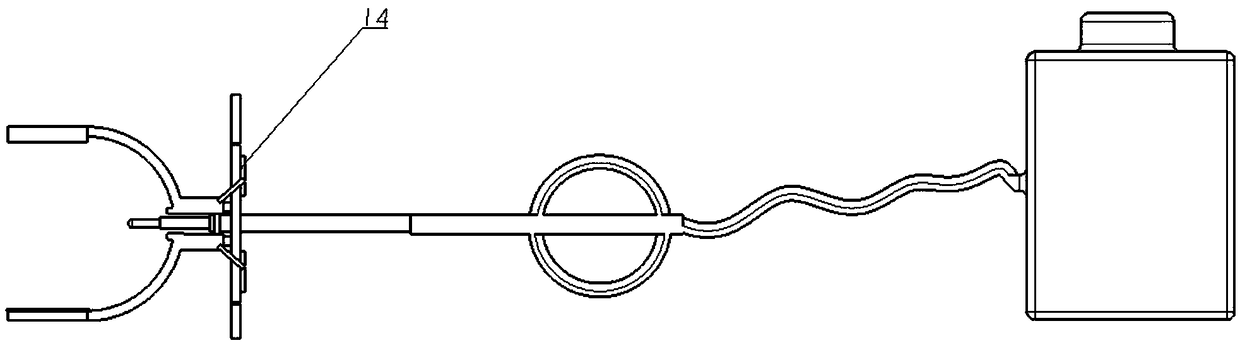 Electric deflection type pesticide-saving electrostatic spraying device and use method thereof