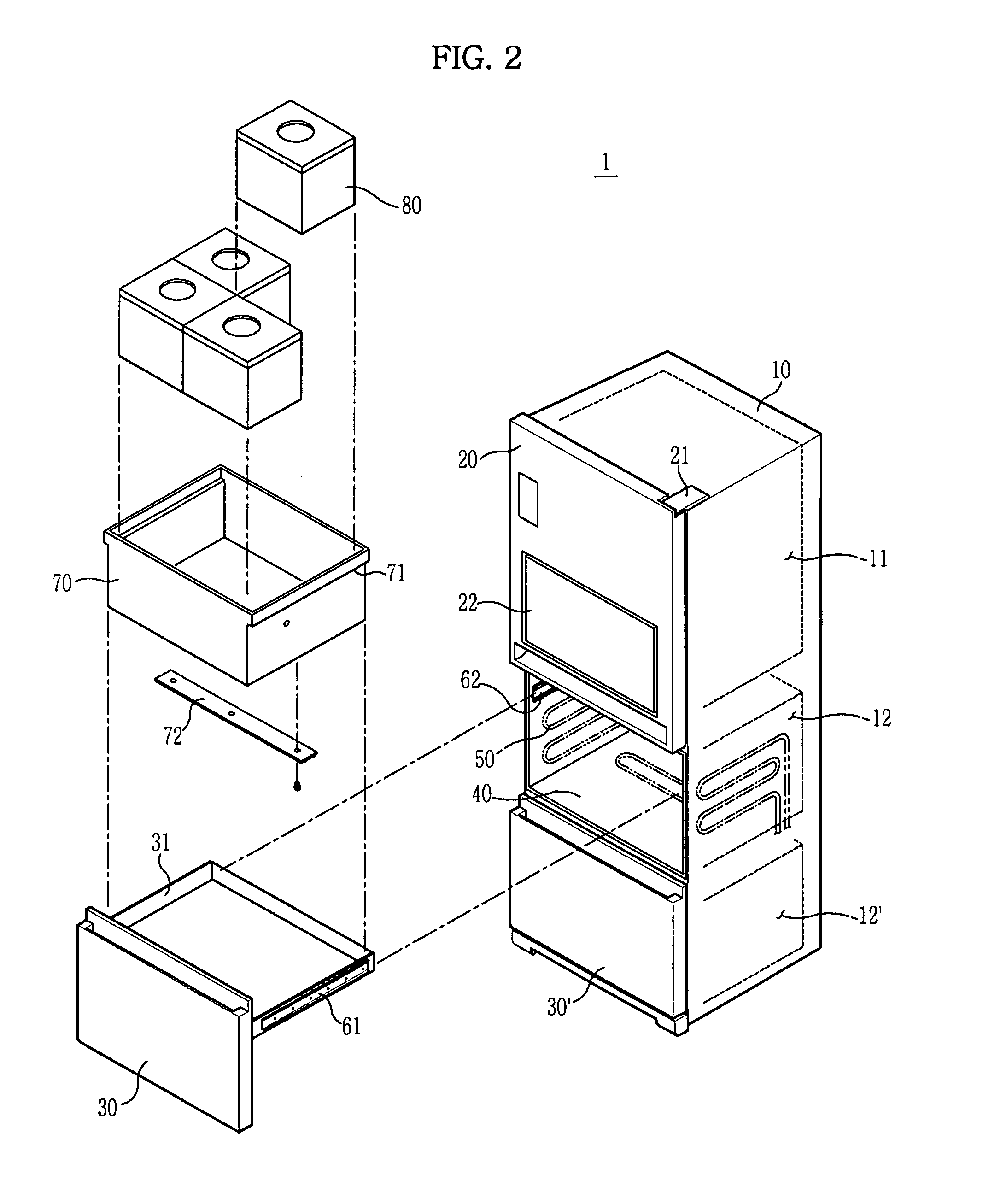 Direct cooling refrigerator and control method thereof