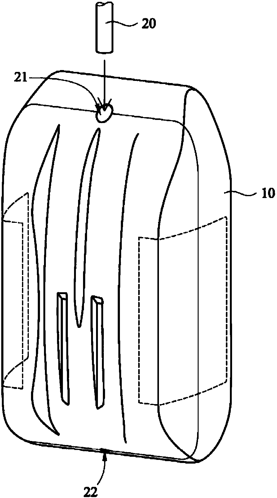 Blow molded roof box manufacturing method and blow molded roof box