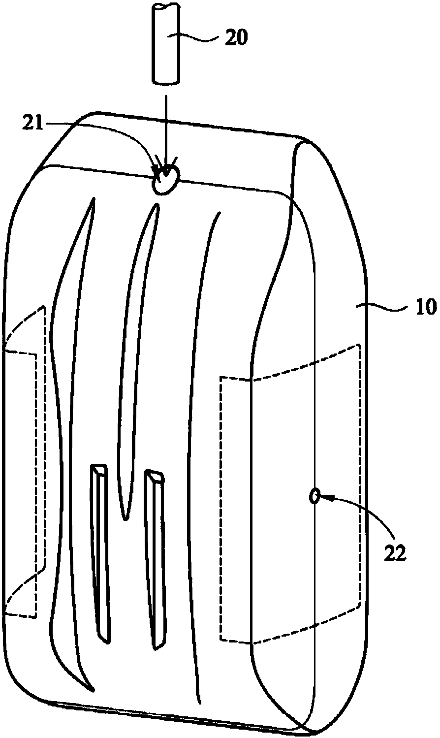 Blow molded roof box manufacturing method and blow molded roof box