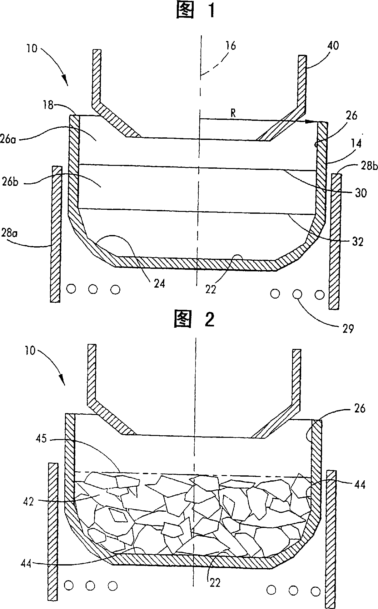 Process for preparing silicon melt from polysilicon charge
