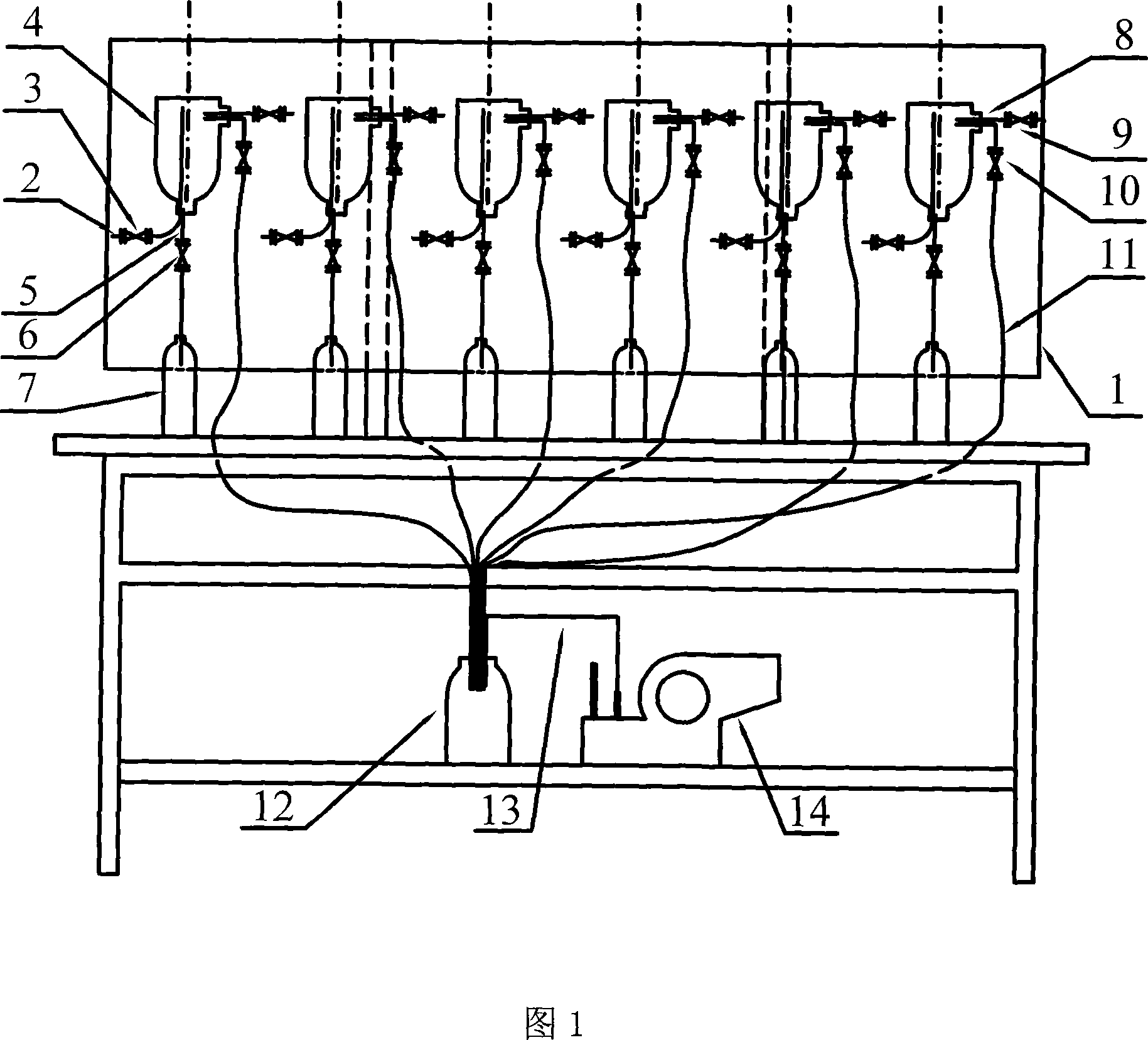 Vacuum sampling device for monitoring rainwater drain water quality