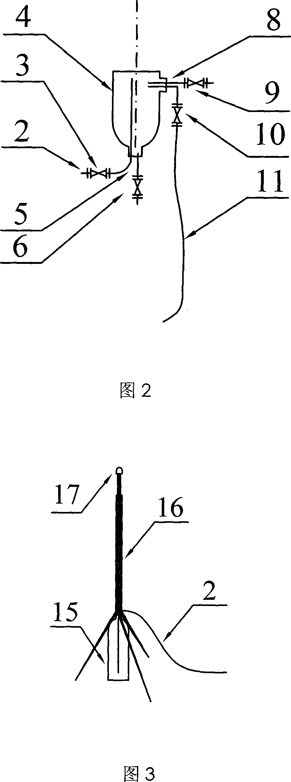 Vacuum sampling device for monitoring rainwater drain water quality