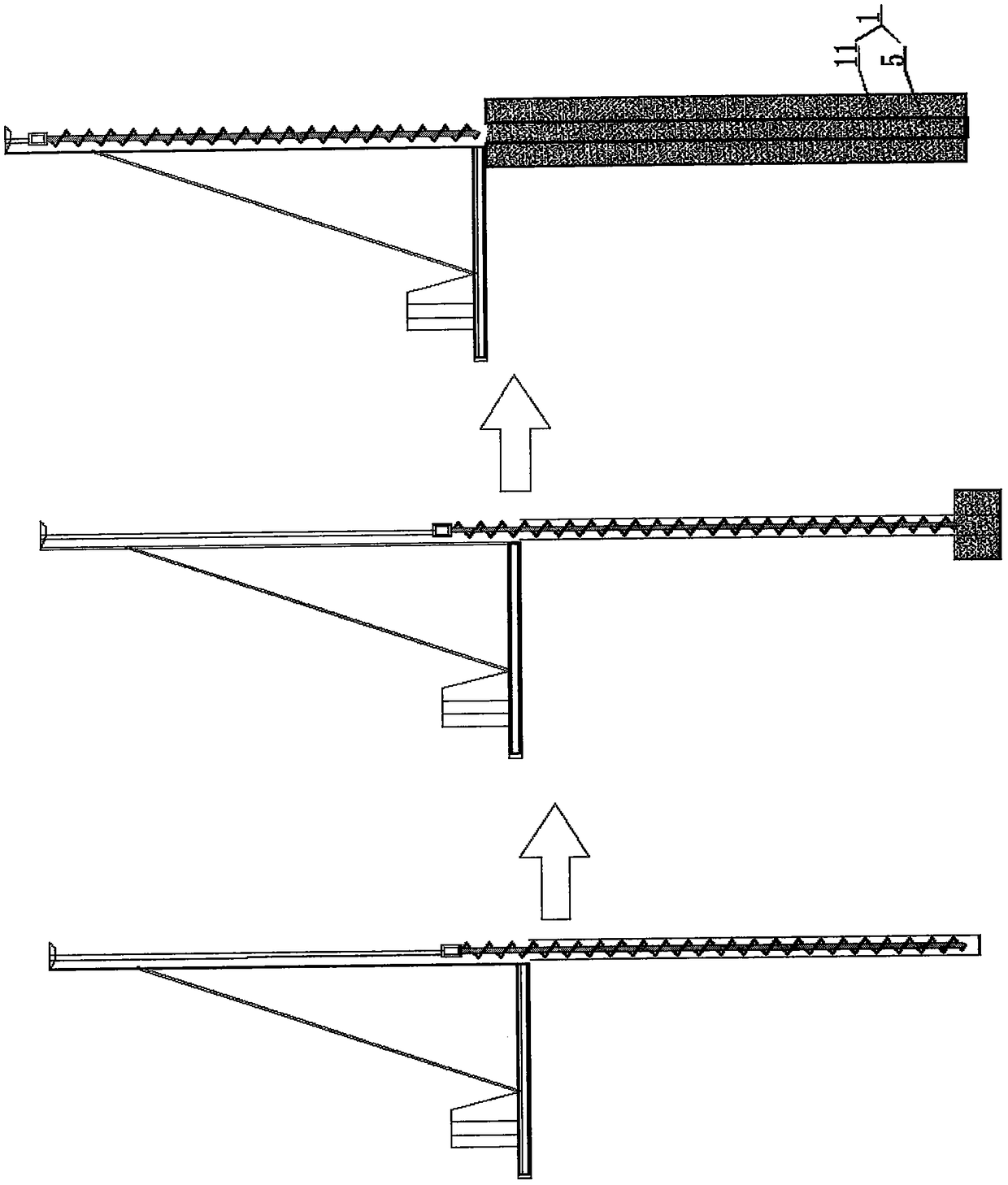 A method of forming a water-blocking diaphragm wall with row piles and plug-in pile-plate combined support
