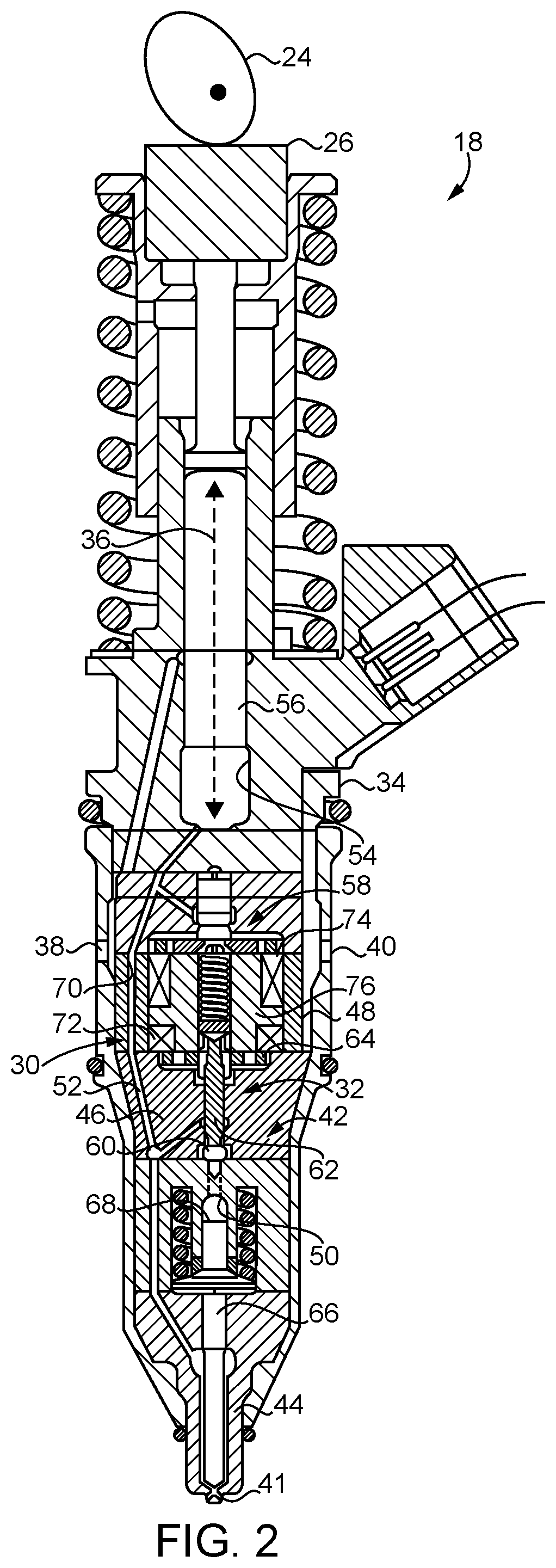 Fuel injector having residually stressed solenoid housing for improved pressure capapility