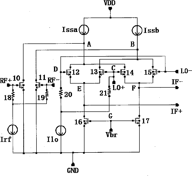 A low-voltage frequency mixer