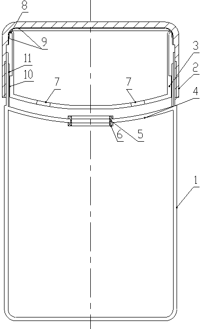 Outdoor water bottle with two kinds of temperatures