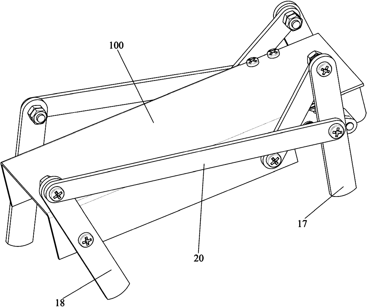 Rustproof quadruped robot for environmentally friendly buildings