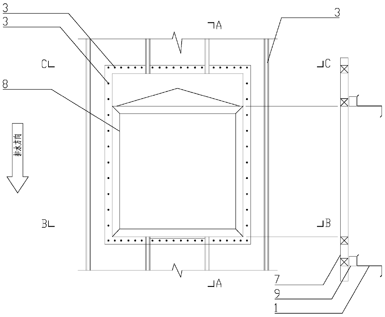Sliding-type roof draught fan system and installation method thereof