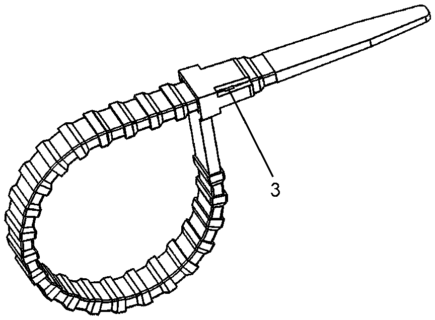 Plastic tying belt