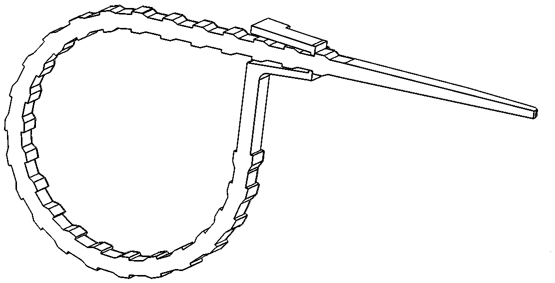 Plastic tying belt