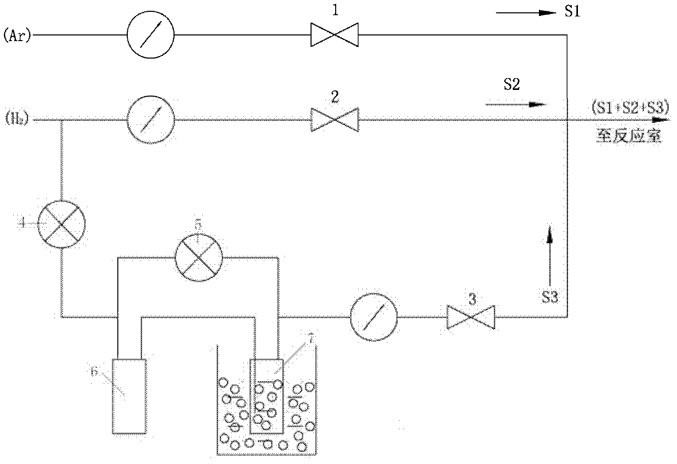 Method for preparing diamond film through multiple-doped hot filament chemical vapor deposition