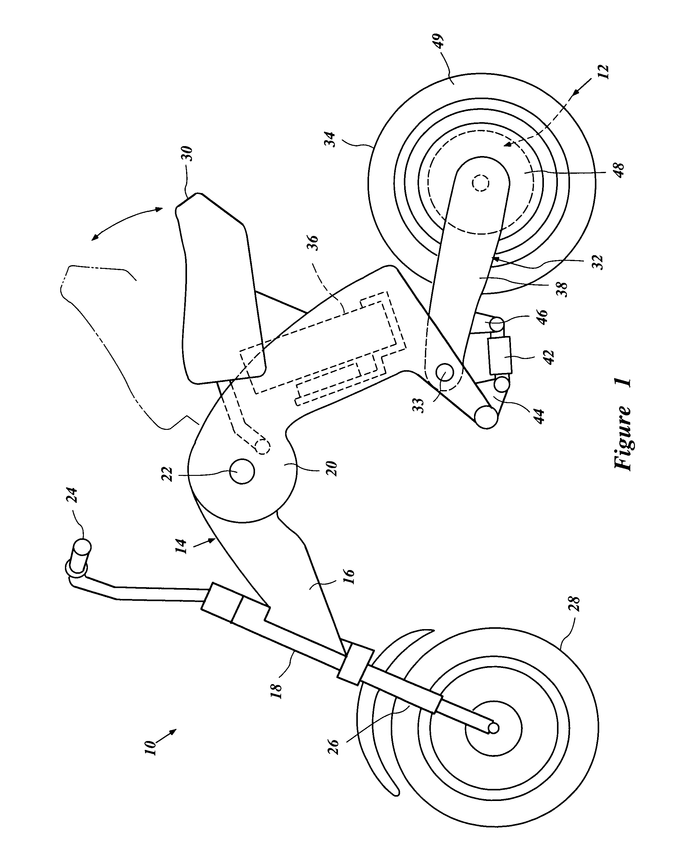 Electrically operated power unit, electric vehicle and electric motorcycle