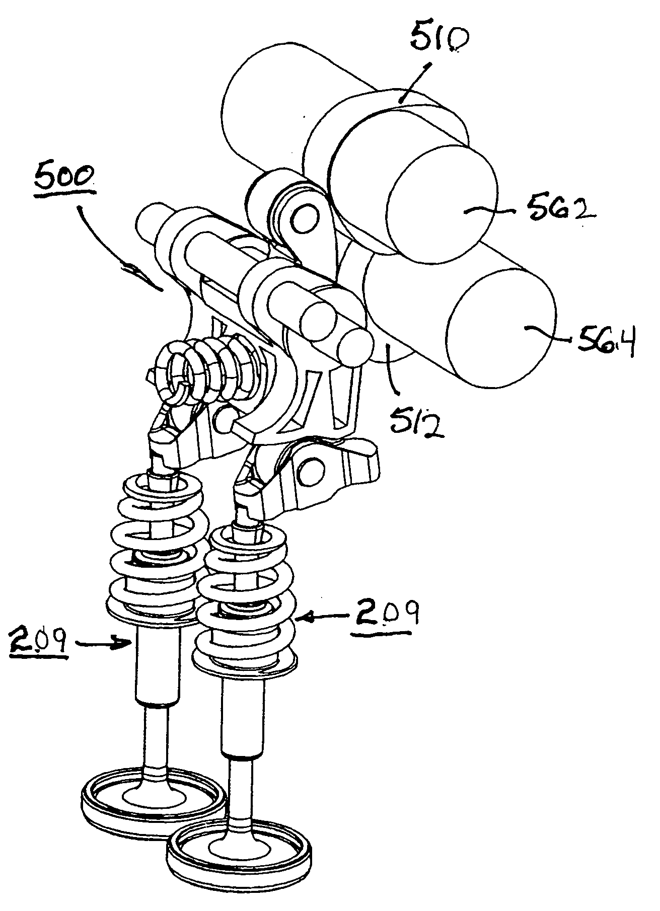 Phaser-actuated continuously variable valve actuation system with lost motion capability